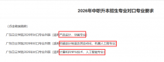 好动静！新增本科院校发布2026年广东3+证书高职